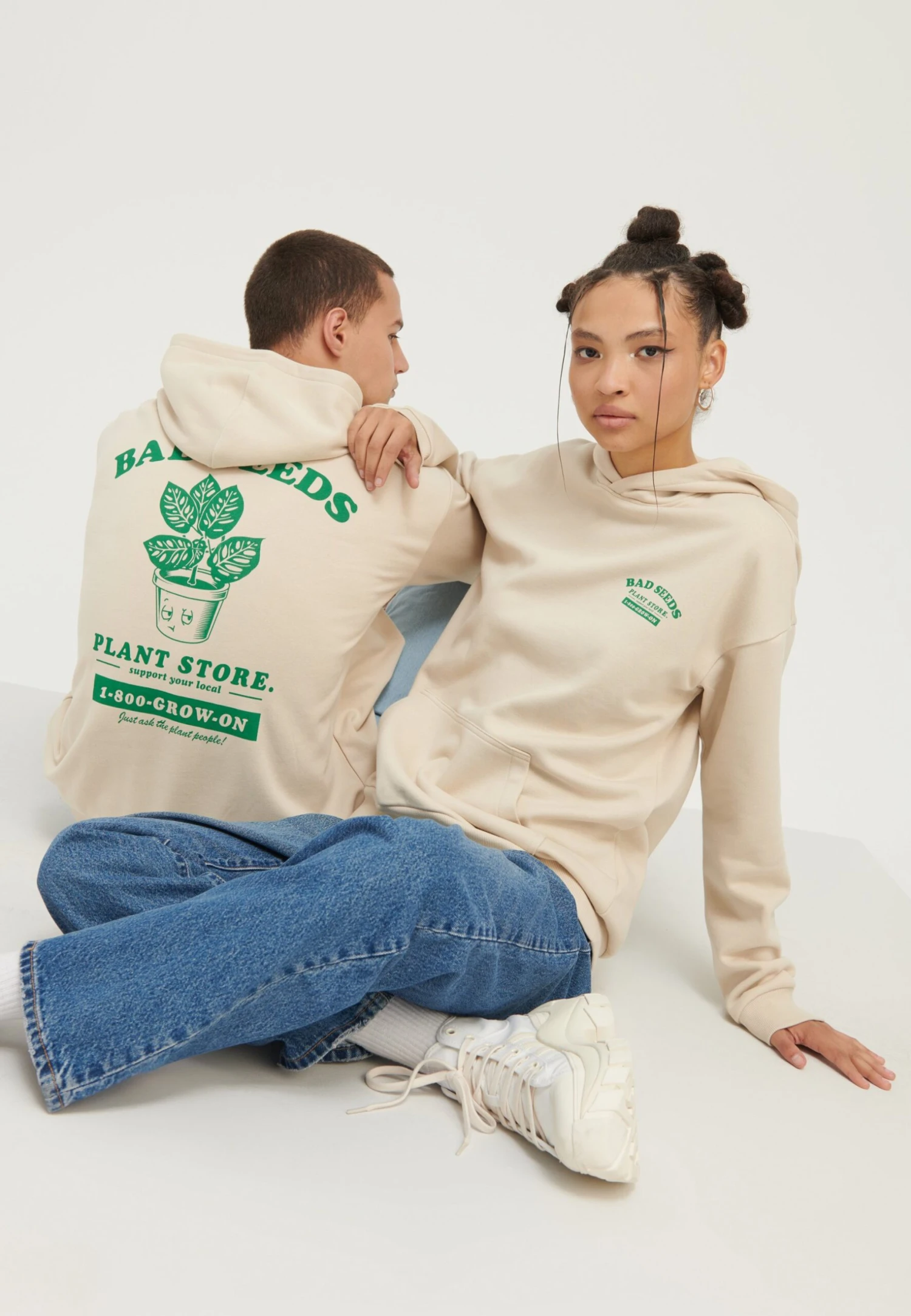 YOURTURN Unisex - Jersey Con Capucha - Beige 4 YOURTURN Unisex - Jersey Con Capucha - Beige - Image 2