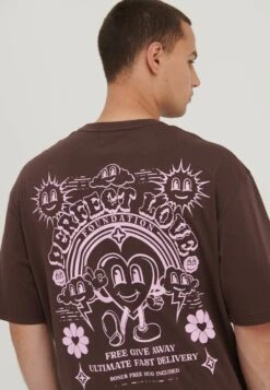 YOURTURN Unisex - Camiseta Estampada - Brown -Moda Tienda 02f73d2eb6e74841a3f6b02f3290728f