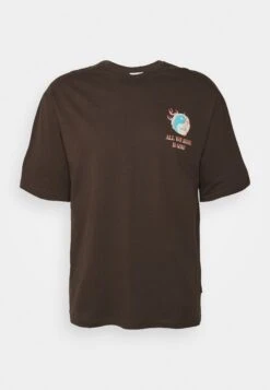 YOURTURN Graphic Tee Unisex - Camiseta Estampada - Brown