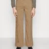 YOURTURN Corduroy Wide Leg - Pantalones - Tan