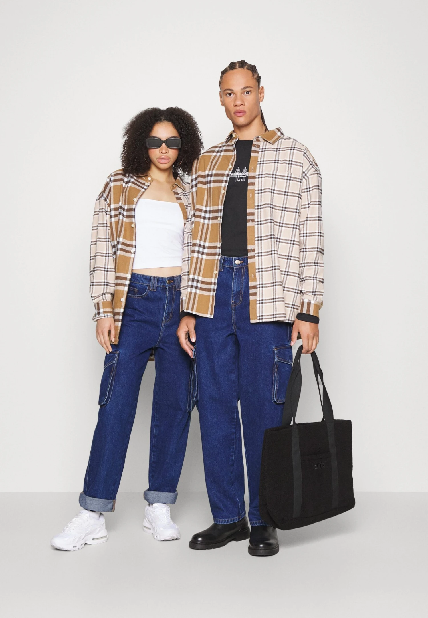 YOURTURN Cargo Denim Wide Leg Unisex - Vaqueros Boyfriend - Rinsed Denim 4 YOURTURN Cargo Denim Wide Leg Unisex - Vaqueros Boyfriend - Rinsed Denim - Image 2