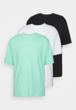 YOURTURN 3Pack Unisex - Camiseta Básica - White/Mint/Black -Moda Tienda 233351a62236459a996e1a031bd0d8cd