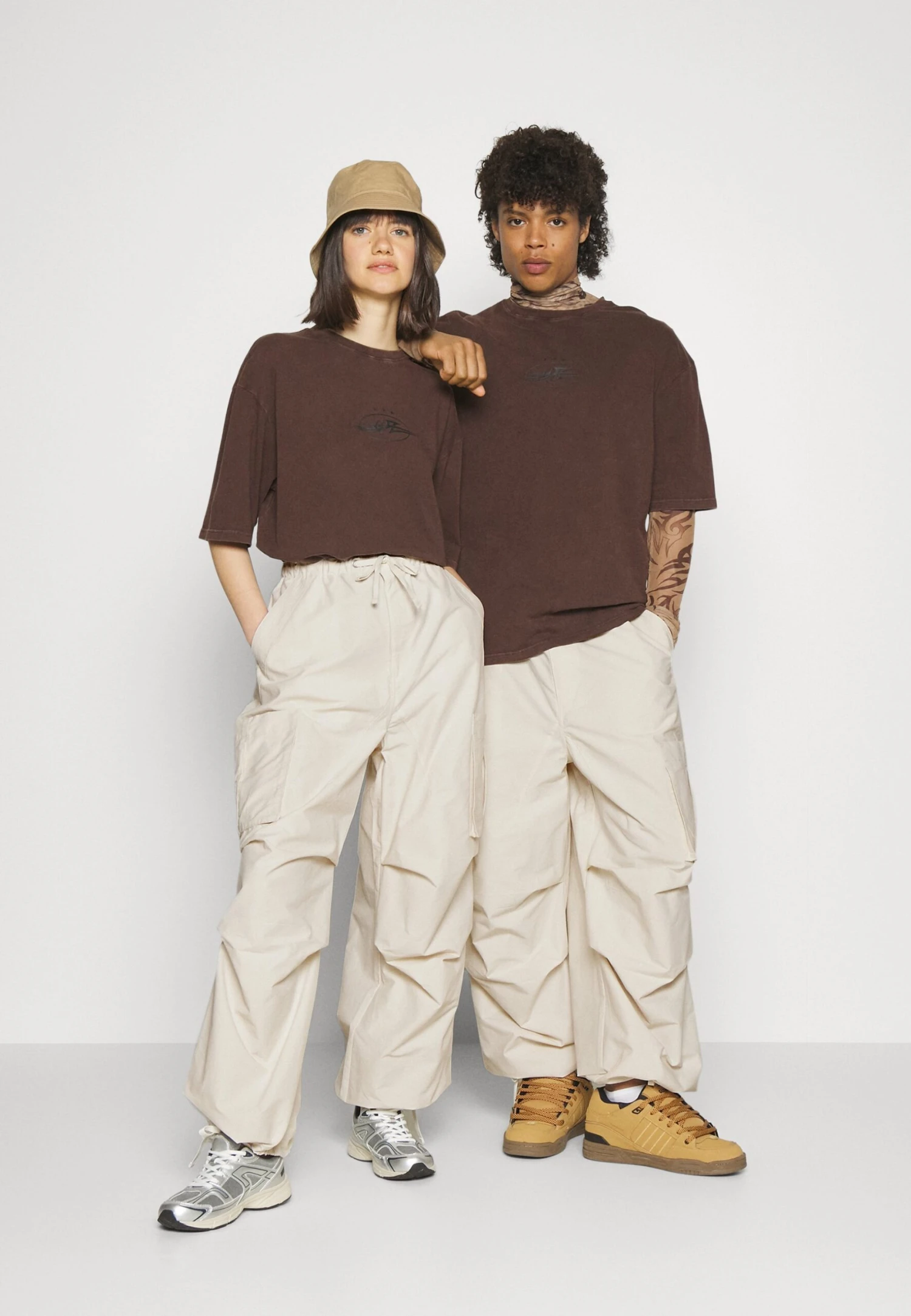 YOURTURN Unisex - Pantalones Cargo - White 4 YOURTURN Unisex - Pantalones Cargo - White - Image 2