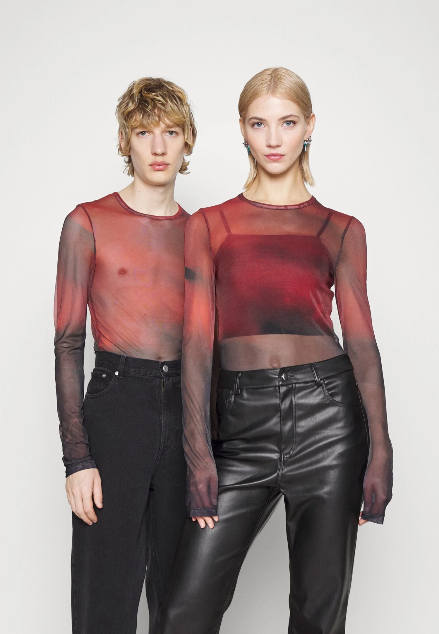 YOURTURN Unisex - Camiseta De Manga Larga -Red 3 YOURTURN Unisex - Camiseta De Manga Larga -Red