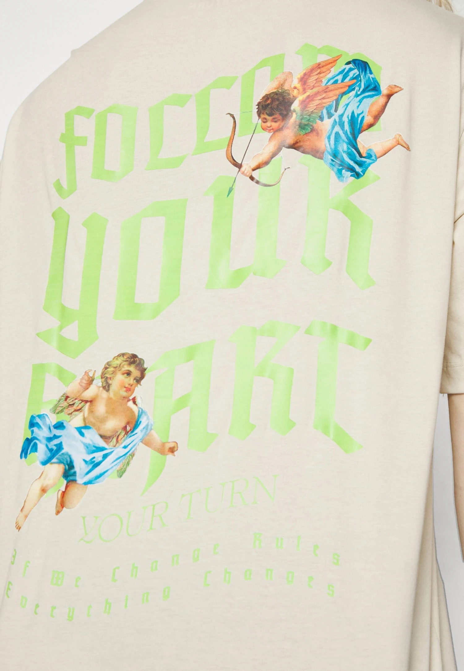 YOURTURN Unisex - Camiseta Estampada - Beige 8 YOURTURN Unisex - Camiseta Estampada - Beige - Image 6