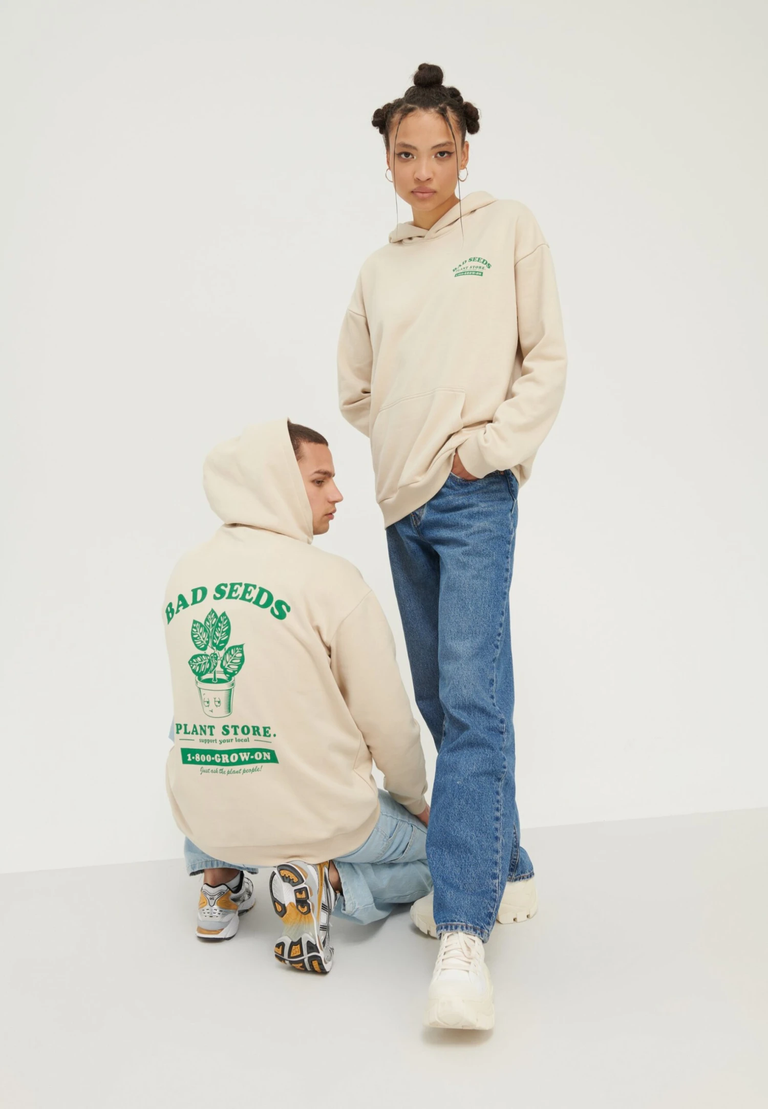 YOURTURN Unisex - Jersey Con Capucha - Beige 3 YOURTURN Unisex - Jersey Con Capucha - Beige