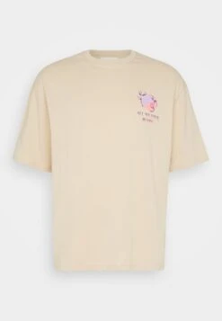 YOURTURN Graphic Tee Unisex - Camiseta Estampada - Beige -Moda Tienda 3ea29578165a40a38621358db58bfdf7