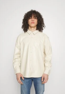 YOURTURN Unisex - Chaqueta De Cuero Sintético - Beige