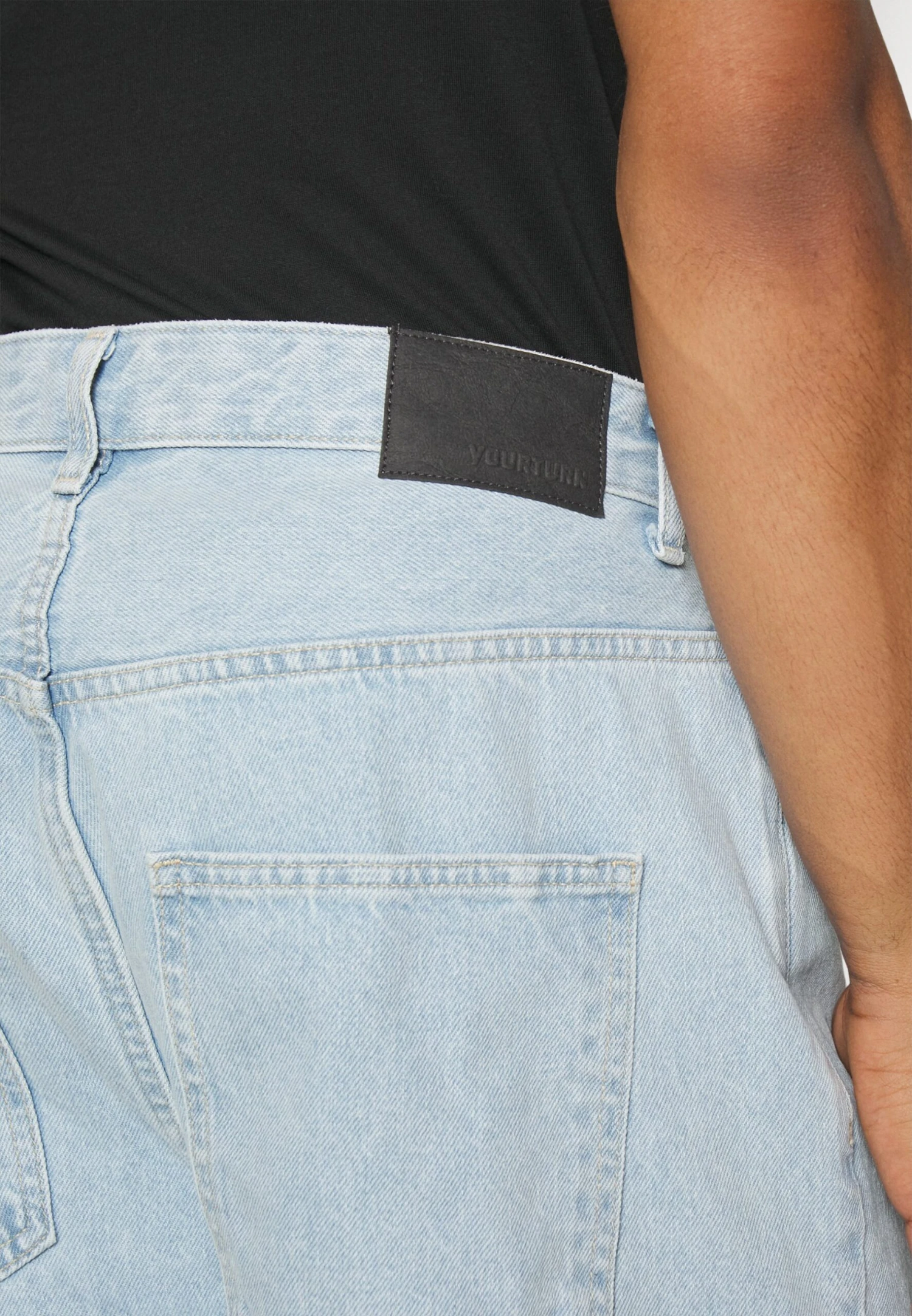 YOURTURN Baggy Jeans Unisex - Vaqueros Boyfriend - Light Blue Denim 7 YOURTURN Baggy Jeans Unisex - Vaqueros Boyfriend - Light Blue Denim - Image 5