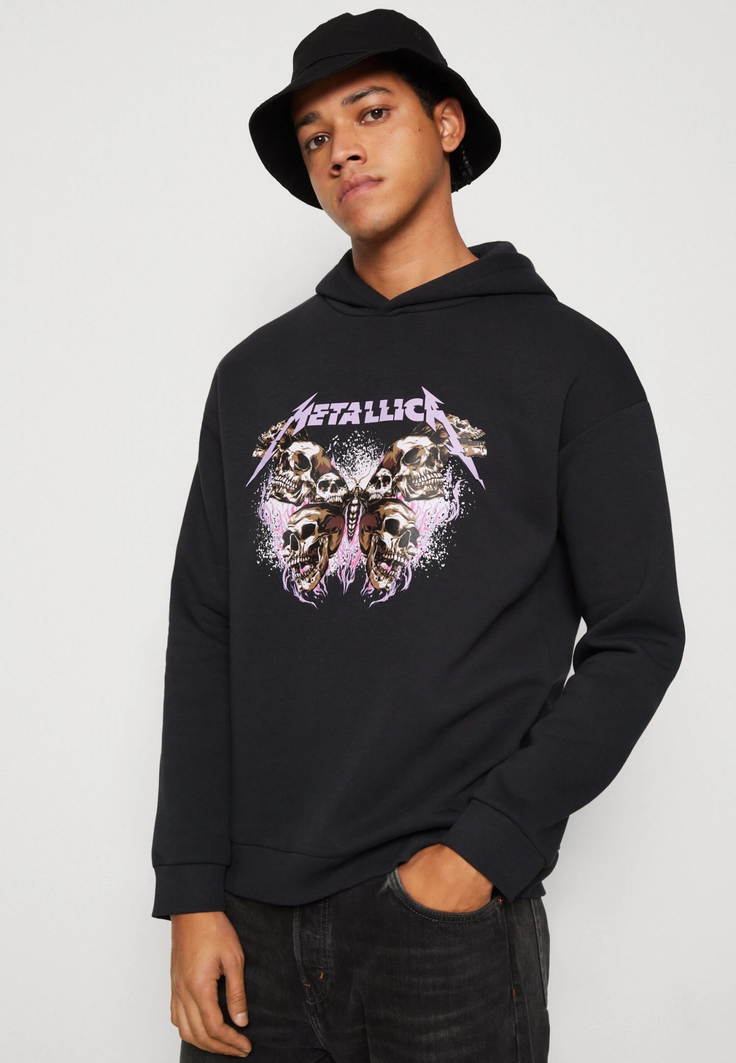 YOURTURN Metallica Unisex - Jersey Con Capucha - Black 6 YOURTURN Metallica Unisex - Jersey Con Capucha - Black - Image 4