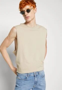 YOURTURN Unisex 2 Pack - Top - Beige/Dark Blue -Moda Tienda 77d67afd4289486d9416957cbdbe4950