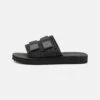 YOURTURN Unisex - Sandalias Planas - Black -Moda Tienda 7896955f8ff14672875d5b836422f6f5