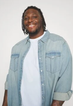 YOURTURN Unisex 2 Pack- Camiseta Básica - Light Blue/Dark Blue -Moda Tienda 803aae824a8d47309f17c30e8575b487