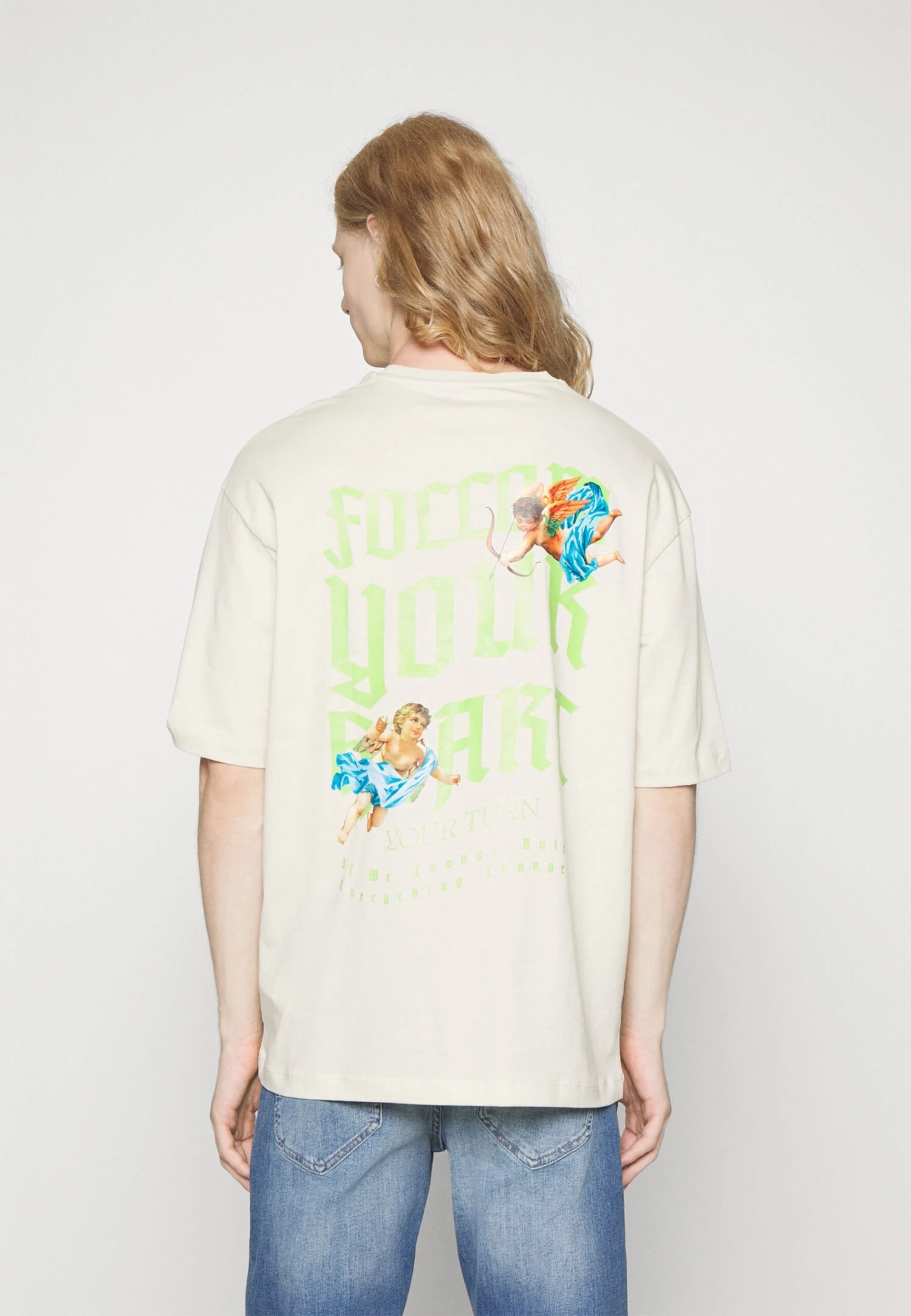 YOURTURN Unisex - Camiseta Estampada - Beige 5 YOURTURN Unisex - Camiseta Estampada - Beige - Image 3