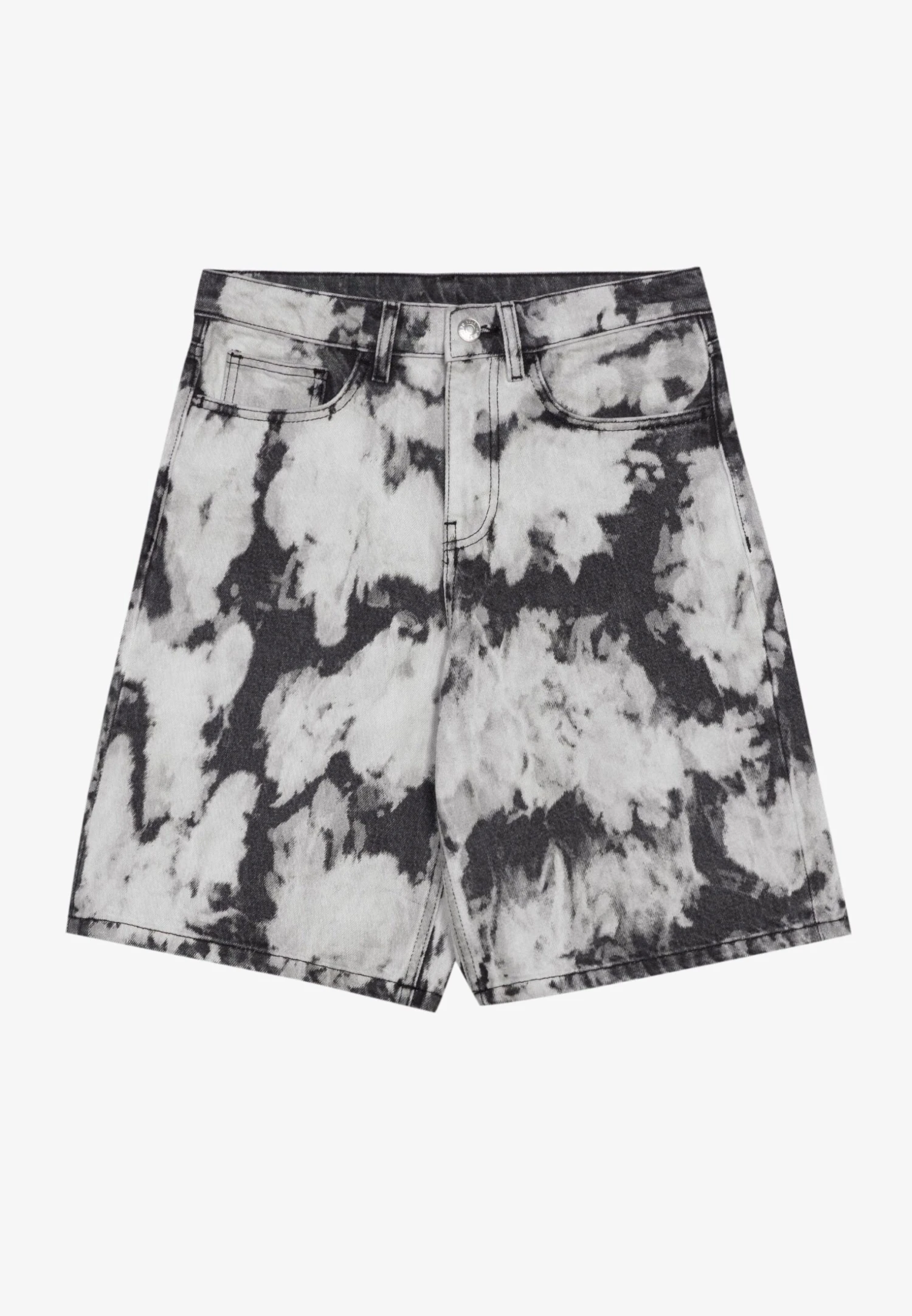 YOURTURN Unisex - Shorts Vaqueros - Black Denim 6 YOURTURN Unisex - Shorts Vaqueros - Black Denim - Image 4