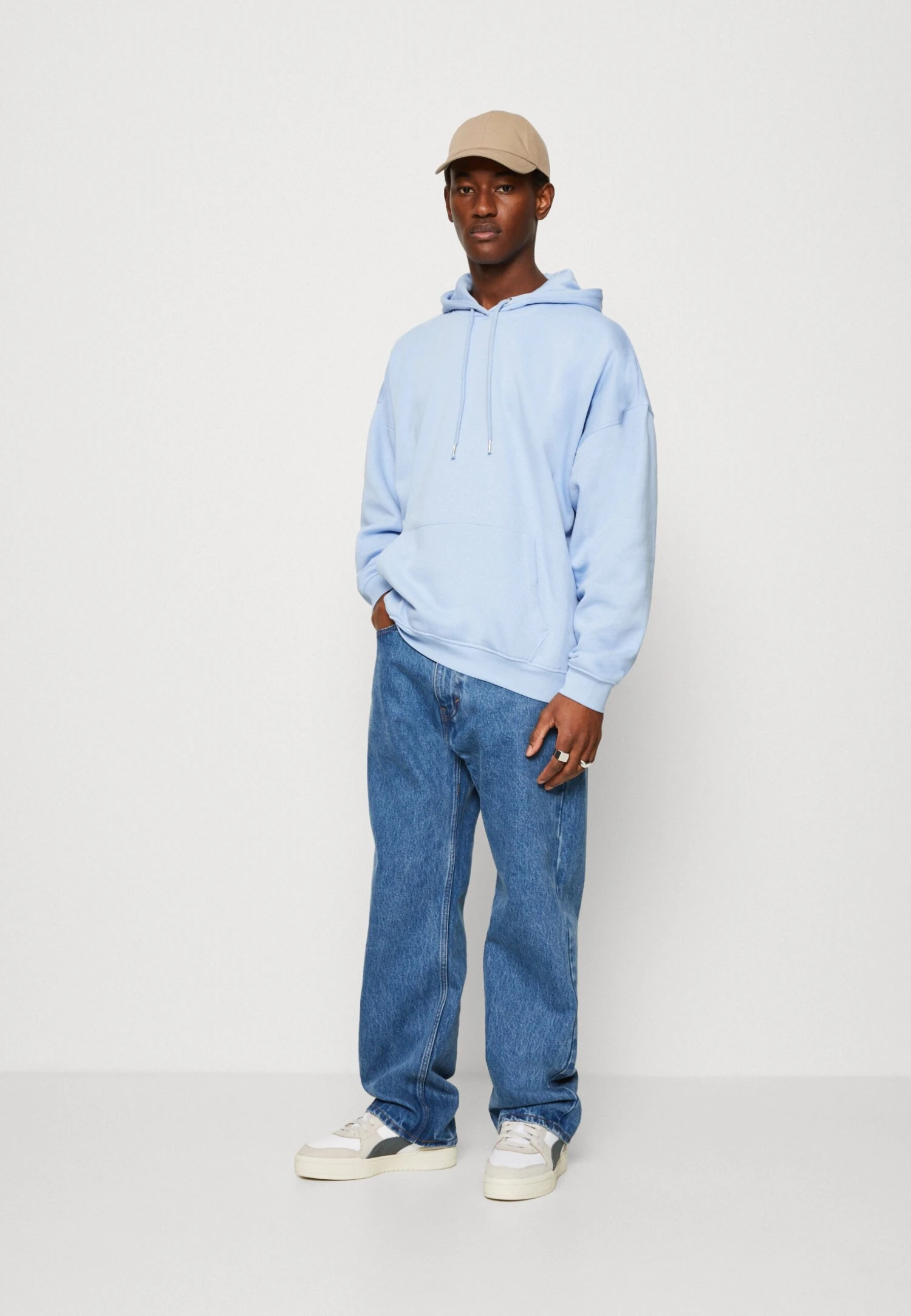 YOURTURN Super Oversized Unisex - Jersey Con Capucha - Light Blue 4 YOURTURN Super Oversized Unisex - Jersey Con Capucha - Light Blue - Image 2