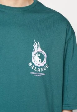 YOURTURN Unisex - Camiseta Estampada - Dark Green -Moda Tienda 962385b91f6d49f396df26b5fe35e38b