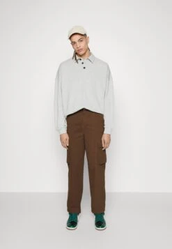 YOURTURN Unisex - Pantalones Cargo - Brown -Moda Tienda a311167735ae43f7906c6f4d8767ff46