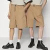 YOURTURN Genderless Parachute - Shorts - Brown