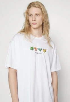 YOURTURN Pokemon Pikachu Unisex - Camiseta Estampada - White -Moda Tienda ab2929ad05b04b95995c6f3e148d443d