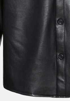 YOURTURN Unisex - Chaqueta De Cuero Sintético - Black -Moda Tienda cb82c7c791af41c49e28fe3f20256a3d