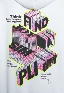 YOURTURN Letters - Jersey Con Capucha - White -Moda Tienda d3b2f1b75e9c4ad1adb47aee3aed33b7