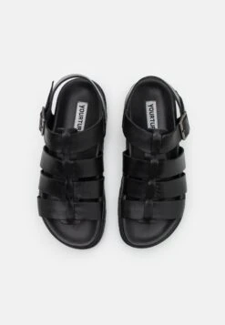 YOURTURN Leather Unisex- Sandalias - Black -Moda Tienda d6eb6d64bf7b4cc6b81b3f9fbbed0078