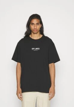 YOURTURN Unisex - Camiseta Estampada - Black