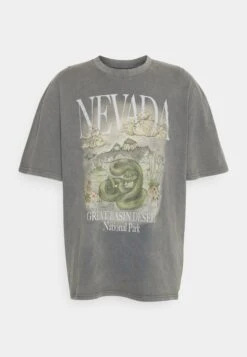 YOURTURN Nevada Wash Graphic Tee Washed - Camiseta Estampada - Charcoal 10 YOURTURN Nevada Wash Graphic Tee Washed - Camiseta Estampada - Charcoal -Moda Tienda e59d9e6423b9457a9c28d61bafaf9fe9