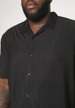 YOURTURN Plisse Shirt Unisex - Camisa - Black -Moda Tienda ebe953609ad041e29fb537e234f3f4d3