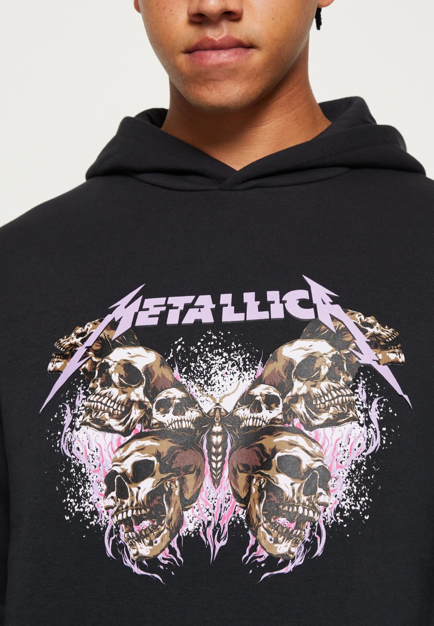 YOURTURN Metallica Unisex - Jersey Con Capucha - Black 8 YOURTURN Metallica Unisex - Jersey Con Capucha - Black - Image 6