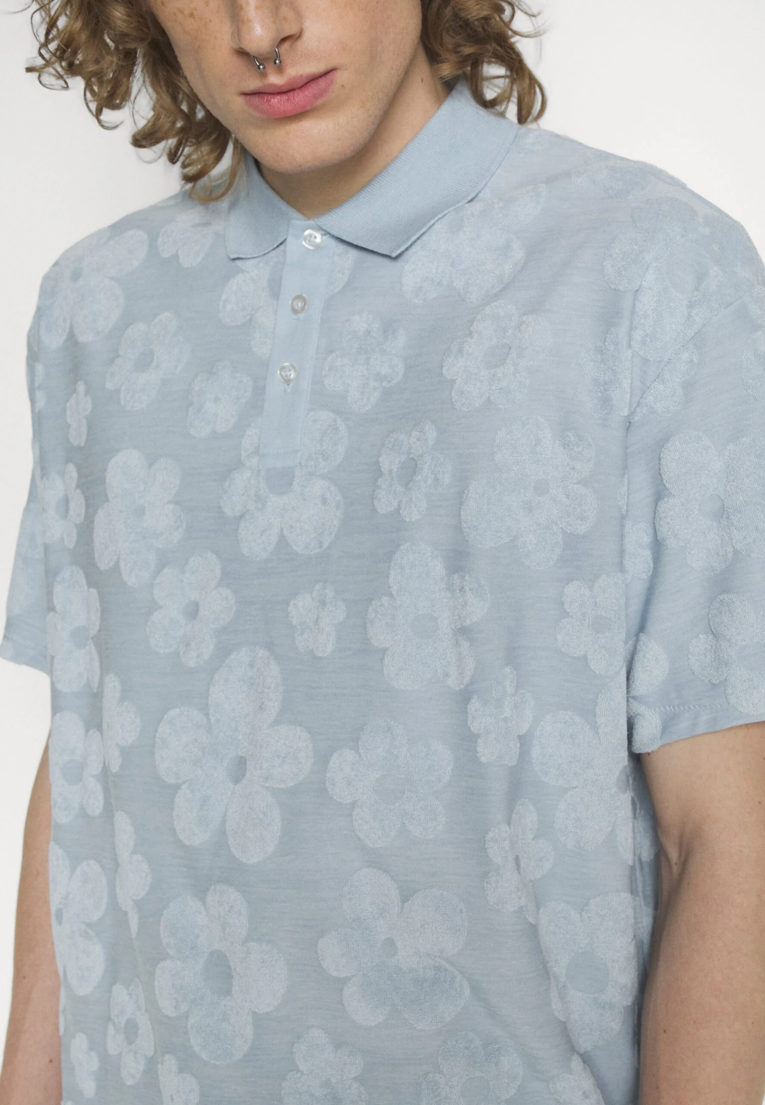 YOURTURN Towelingyt- Polo - 501 - Light Blue 7 YOURTURN Towelingyt- Polo - 501 - Light Blue - Image 5