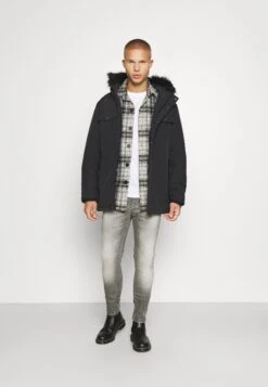 YOURTURN 3Pack Unisex - Camiseta Básica - Black/Light Grey/White