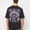 YOURTURN Heart Graphic Backprint Tee Unisex - Camiseta Estampada - Black